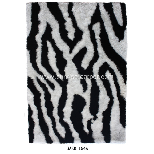 Polyester Thick Yarn Shaggy With Design